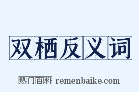 双栖反义词是什么意思的图片